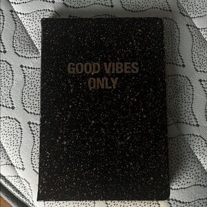 Mix It Black and Gold Glitter Notebook